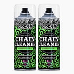 Pack of 2 Muc-Off Degreaser Bio Chain Cleaner 400ml Aerosol Spray Road MTB Bike 