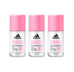 Adidas Women Control Roll-on Deodorant Antiperspirant 50ml 3, 6 Pack