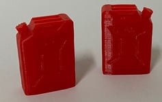 IP - Accessoires pour Diorama miniature – 2 Jerricans d’essence rouge - 1/32 ...