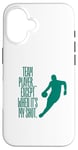 Coque pour iPhone 16 Crossovers & Laughs - Le maillot de basket-ball amusant ultime