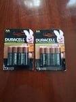 Duracell Supreme Rechargeable 1300 mAh AA Batteries - 4 Pieces Pack Of X 2