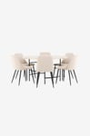 Venture Home - Matbord Copenhagen med stol Night - Beige