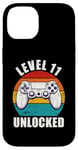 iPhone 14 Level 11 Unlocked Funny Video Gamer 11 Birthday 11 Year Old Case