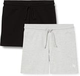 Pack of 2 Men's JACK AND JONES SWEAT SHORTS Grey/Black - Small- RRP £40 SALE!