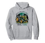 Just a Boy Who Loves Tractors - Farmer Life Pullover Hoodie