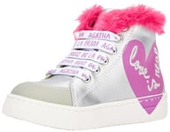 Agatha Ruiz de la Prada 231940 Chaussure Bateau, Argent métallique, 33 EU