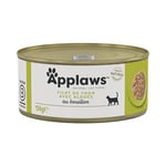 Applaws 100% alimentation humide naturelle pour chat, filet de thon et algues dans 156g - 24 boîtes de 156g