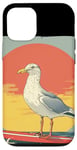 Coque pour iPhone 12/12 Pro Joli costume de mouette pour les amateurs de planches de surf