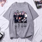 Stray Kids Tryckta Dam T-shirts Herrar Oversized Casual Kortärmad T-shirt Harajuku Unisex Tees Toppar Kläder L3272-Grå L3272-Grå XL L3272-Grå L3272-Gray XL