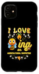 iPhone 11 I Love Beeing An Agricultural Inspector Bee Lover Profession Case