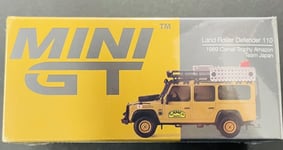 MINI GT Land Rover Defender 110 1989 Camel Trophy Amazon Team Japan