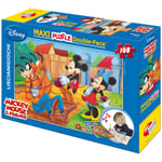 Puzzle Maxi Double-Face Disney Mickey et Minnie 108 Pièces Retro Fahrbar 1449