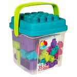 ColorBaby- Animaux Jeu de Construction Cube 35 pièces Maxi Color Block, 49285, Vert