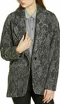 Calvin Klein Jeans Iconic Cult Retro Oversize Wool Coat Blazer Jacket S