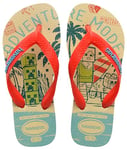 Havaianas Garçon Minecraft (Mini Me) Tongues, Beige/Orange, 27/28