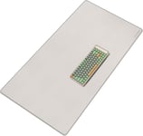 Sous main de bureau en cuir,110 x 60cm Grand Tapis de souris, Tapis de bureau en cuir PU imperméable, Sous main bureau pour le bureau et la maison (Crème)