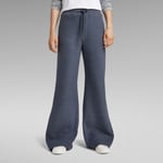 Shearling Wide Leg Sweatpants - Medium blue - Women