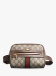 Pre-loved GUCCI Ophidia GG Supreme Canvas Belt Bag, Brown