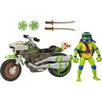 Véhicule Tortues Ninja Mutant Mayhem et Leonardo 11,5 cm Idée Cadeau Articulé