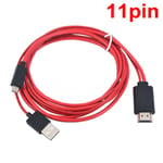 1.8m Mhl Micro Usb To Hdmi Cable Adapter 1080p Hd Tv 11 Pin