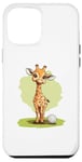 Coque pour iPhone 12 Pro Max Jolie balle de golf girafe pour un moment ludique