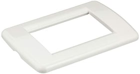 VIMAR IDEA Serie Plaque Rondo 3 modules plastique blanc brillant