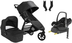 Baby Jogger City Mini GT 2.1 Duovogn inkl. Maxi-Cosi CabrioFix &  Base, Opulent Black/Jet Black