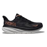 HOKA Clifton 9 löparskor (dam) - Black/Rose Gold, 36 ⅔