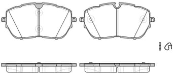 Bromsbelägg Remsa - Opel - Astra. Peugeot - 308, 3008, 508. Citroen - C5, C5 x. Ds - Ds7