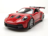 Porsche 911 (992) GT3 Rs 2023 Maquette de Voiture Rouge 1:24 Welly