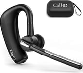 Bluetooth Headset with CVC8.0 Dual Mic Noise Cancelling, Black