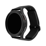 Fixed Samsung Galaxy Watch 22mm Armband Silicone Sporty Strap Svart