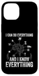 Coque pour iPhone 14 Je peux tout faire et je sais tout - Machine Robotics