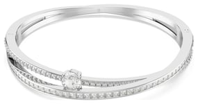 Swarovski 5691224 Hyperbola Bangle White Crystals Rhodium Jewellery