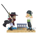 FIGURINE ONE PIECE - WCF DRACULE MIHAWK VS RORONOA ZORO LOG STORIES - BANPRESTO