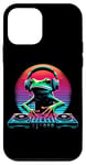 Coque pour iPhone 12 mini Drôle grenouille casque funky DJ Rave coloré hommes femmes