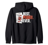 Cribbage Board Game Best Pegger Ever Cribbage Player Zip Hoodie