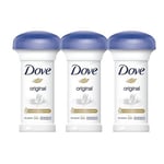 Dove Original Antiperspirant Deodorant Cream Stick x50ml 3-Pack