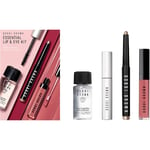 Bobbi Brown Make-up Eyes Essential Lip & Eye Kit LongWear Cream Shadow Stick in Glimmer 1.6 g + Smokey Eye Mascara 5.9 ml + Crushed Oil Infused Gloss in the colour New Romantic 6 ml + Instant LongWear Makeup Remover 30 ml