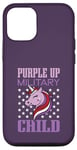 Coque pour iPhone 12/12 Pro Purple Up Militaire Enfant Licorne Militaire Enfant