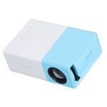 Mini Projector Portable Movie Projector Low Noise Speakers Blue White Soft Light