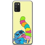 ERT GROUP mobile phone case for Samsung A02S original and officially Licensed Disney pattern Stitch 015 optimally adapted to the shape of the mobile phone, case made of TPU