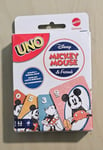 JEU UNO MICKEY MOUSE MATTEL BOITE ABIME