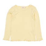 Copenhagen Colors Summer Långärmad Pointelle Tee Light Yellow | Gul | 98 cm