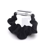 SKALO Scrunchie-ranneke Apple Watch Series 4-6 40mm - Musta