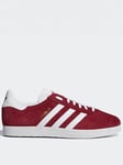 adidas Originals Mens Gazelle Trainers - Dark Red, Burgundy/White, Size 9, Men