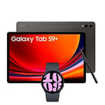 Samsung Galaxy Tab S9+ WiFi Android Tablet, 512GBStorage, Graphite, 3 Year Extended Warranty with a Samsung Galaxy Watch6, Bluetooth, 40mm, Graphite (UK Version)