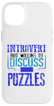 Coque pour iPhone 14 Plus Puzzle Lover Introverti discutera des puzzles Fun Puzzler