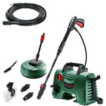 Bosch High Pressure Washer EasyAquatak 120 (1500W, Home and Car Kit Included, Max. Flow Rate: 350l/h, in Cardboard Box) - Amazon Edition + Bosch 6 m Extension Hose for AQT High Pressure Washers
