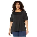 Nike CT0538 W NK Dry Layer SS TOP Plus T-Shirt Women's Black/dk Smoke Grey 1X